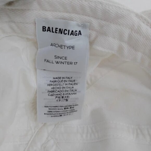 555218BM (S2) Balenciaga Cap White Cotton main image 2